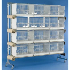 Batterie D'élevage 12 Cages - 60x31x35cm 3 Batterie D'élevage 12 Cages - 60x31x35cm -Deli Nature Soldes Boutique batterie d elevage 12 cages 60x31x35cm 1 3