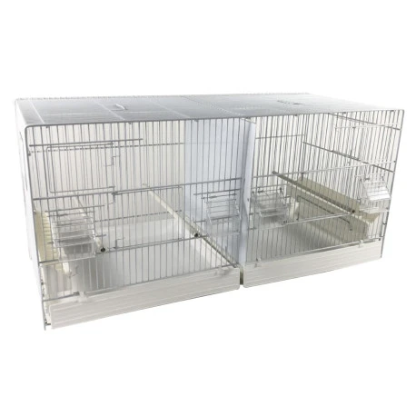 Cage Domus-Molinari 90cm laquée en blanc Cage Domus-Molinari 90cm Laquée En Blanc -Deli Nature Soldes Boutique cage domus molinari 90cm blanche