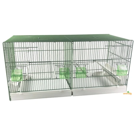 Cage Domus-Molinari 90cm laquée en vert Cage Domus-Molinari 90cm Laquée En Vert -Deli Nature Soldes Boutique cage domus molinari 90cm chromee 1