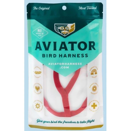 Harnais pour perroquets Aviator - XL/Rouge Harnais Pour Perroquets Aviator - XL/Rouge -Deli Nature Soldes Boutique harnais pour perroquets aviator