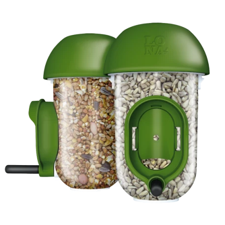 Mangeoire Lona "Voersilo D1 Duo" - Vert Mangeoire Lona "Voersilo D1 Duo" - Vert -Deli Nature Soldes Boutique mangeoire lona voersilo d1 duo vert