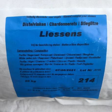 Mélange de graines pour chardonnerets "Liessens 214" - 20kg - Hoebregts Mélange De Graines Pour Chardonnerets "Liessens 214" - 20kg - Hoebregts -Deli Nature Soldes Boutique melange de graines pour chardonnerets lissens 214 20kg 1