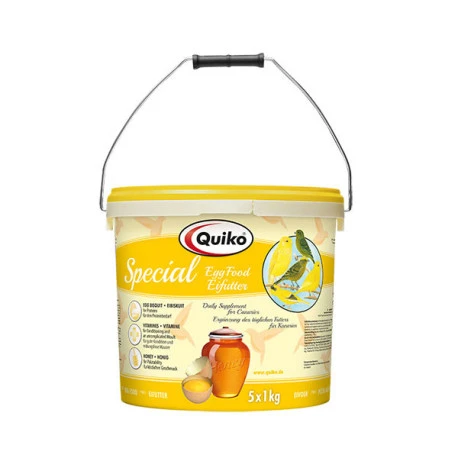 Pâtée Quiko Spécial 5kg - Pâtée jaune pour Canaris Pâtée Quiko Spécial 5kg - Pâtée Jaune Pour Canaris -Deli Nature Soldes Boutique patee quicko special 5kg