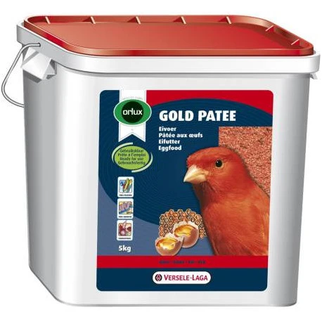 Pâtée Rouge grasse "Gold" 5 kg VERSELE-LAGA Pâtée Rouge Grasse "Gold" 5 Kg -Deli Nature Soldes Boutique patee rouge gold 5 kg