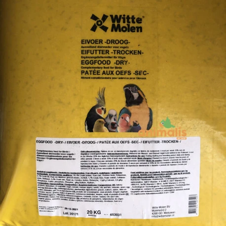 Pâtée sèche Witte Molen 20kg Pâtée Sèche Witte Molen 20kg -Deli Nature Soldes Boutique patee seche witte molen 20kg