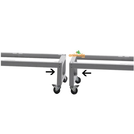 Pied sur roulettes pour les cages Pliables de 120 cm - 2gr Pied Sur Roulettes Pour Les Cages Pliables De 120 Cm - 2gr -Deli Nature Soldes Boutique pied sur roulette pour les cages pliable de 120 cm 2gr 1 1