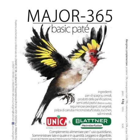 UNICA MAJOR-365 - BASIC PATÈ 5KG UNICA MAJOR-365 - BASIC PATÈ 5KG -Deli Nature Soldes Boutique unica major 365 basic pate 5kg